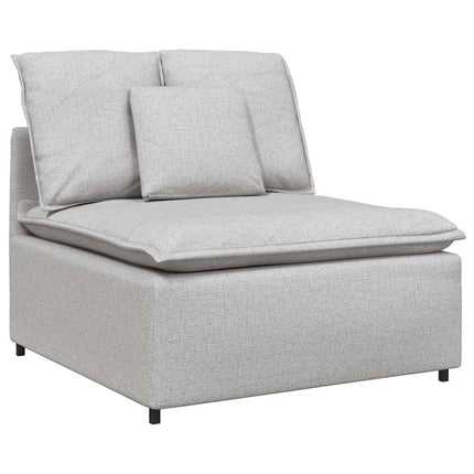 Modulär mittmodul för soffa med dynor molngrå 100 cm