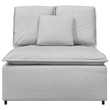 Modulär mittmodul för soffa med dynor molngrå 100 cm
