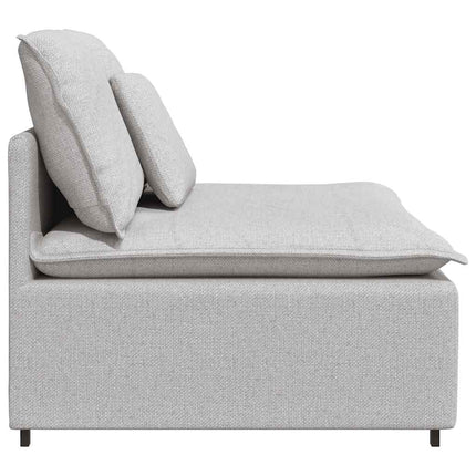 Modulär mittmodul för soffa med dynor molngrå 100 cm