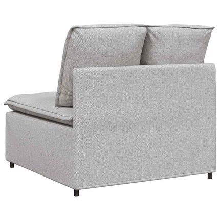 Modulär mittmodul för soffa med dynor molngrå 100 cm