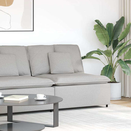 Modulär mittmodul för soffa med dynor molngrå 100 cm