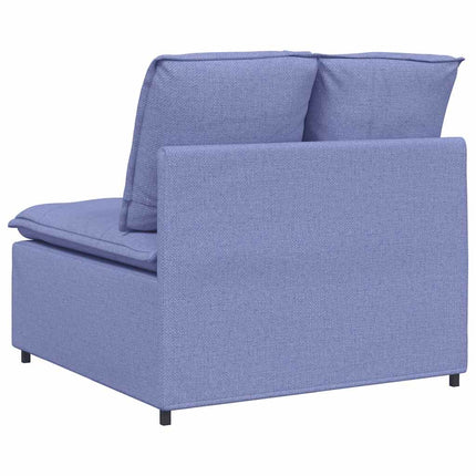 Modulär soffmodul i mitten med dynor Jeans blå 100 cm