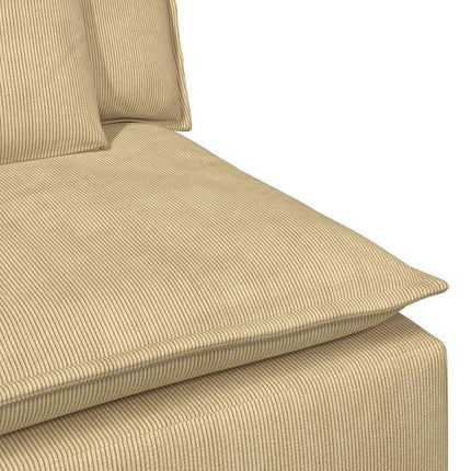 Modulär mittmodul för soffa med dynor grågrön 100 cm