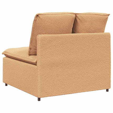 Modulär mittmodul för soffa med dynor beige 100 cm