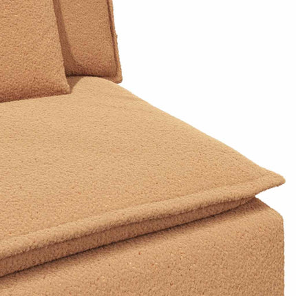 Modulär mittmodul för soffa med dynor beige 100 cm