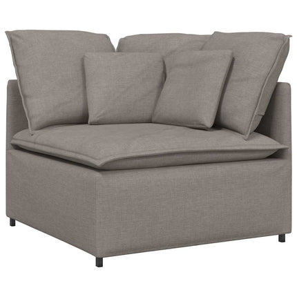 Modulär hörnmodul för soffa med kuddar taupe 100 cm