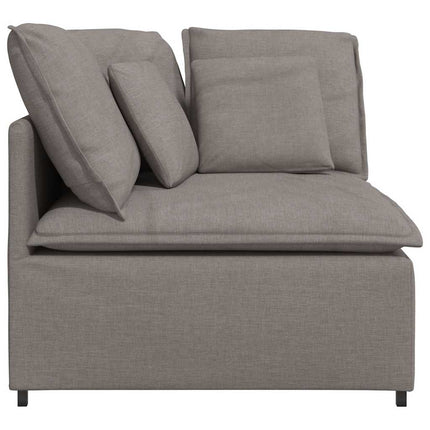 Modulär hörnmodul för soffa med kuddar taupe 100 cm