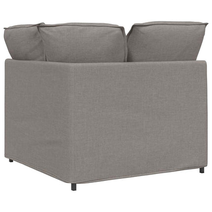Modulär hörnmodul för soffa med kuddar taupe 100 cm