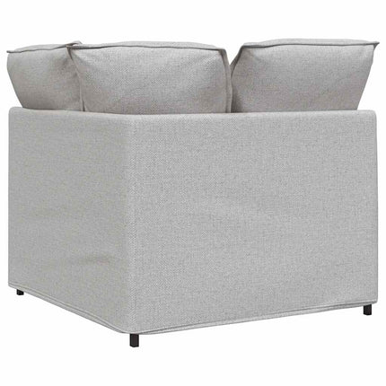 Modulär hörnmodul för soffa med dynor molngrå 100 cm