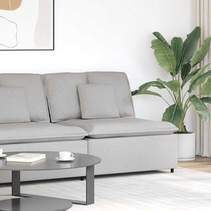 Modulär hörnmodul för soffa med dynor molngrå 100 cm