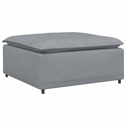 Modulär soffa fotpall ljusgrå 100x100x48 cm