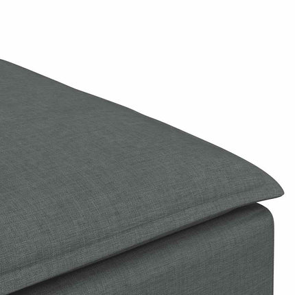 Modulär soffa fotpall mörkgrå 100x100x48 cm