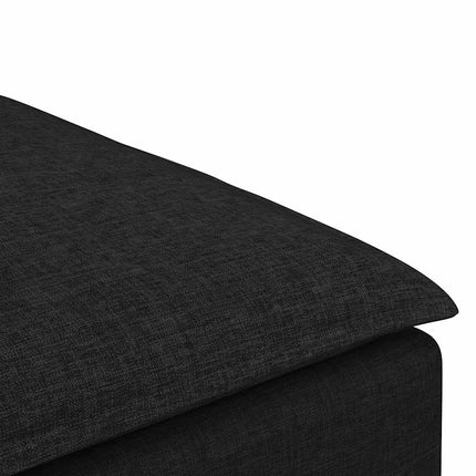 Modulär soffa fotpall svart 100x100x48 cm