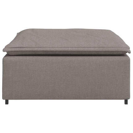 Modulär soffa fotpall taupe 100x100x48 cm