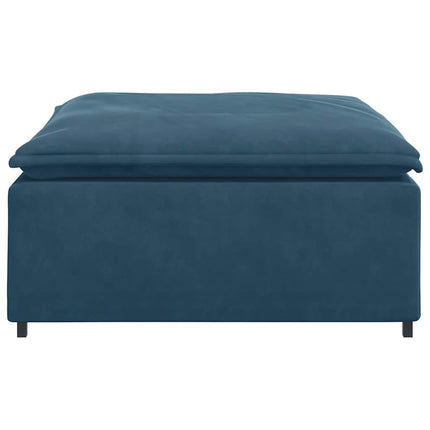 Modulsoffa fotpallsmodul blå 100x100x48 cm