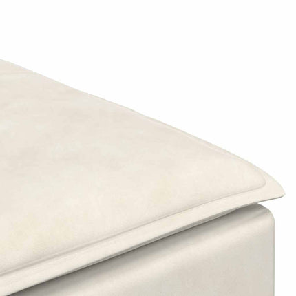 Modulär soffa fotpallsmodul gräddvit 100x100x48 cm