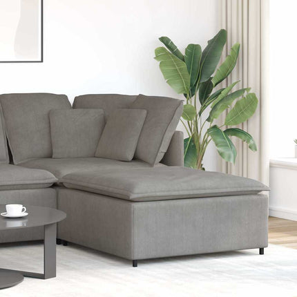 Modulsoffa fotpallsmodul ljusgrå 100x100x48 cm