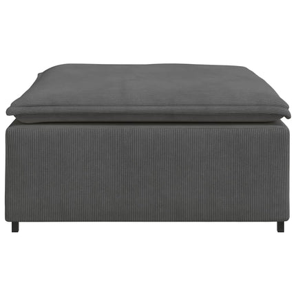 Modulsoffa fotpallsmodul mörkgrå 100x100x48 cm