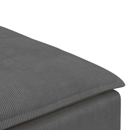Modulsoffa fotpallsmodul mörkgrå 100x100x48 cm
