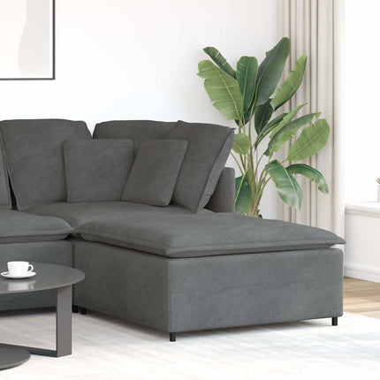 Modulsoffa fotpallsmodul mörkgrå 100x100x48 cm