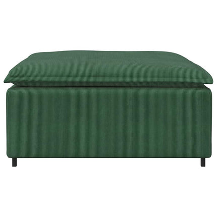Modulär soffa fotpallsmodul mörkgrön 100x100x48 cm