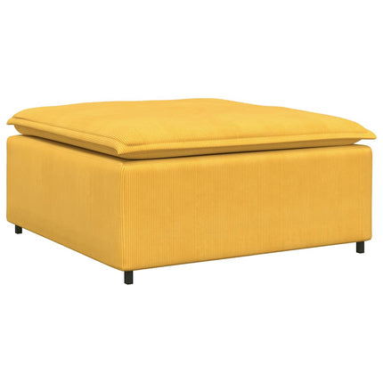 Modulsoffa fotpallsmodul ljusgul 100x100x48 cm