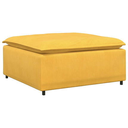 Modulsoffa fotpallsmodul ljusgul 100x100x48 cm