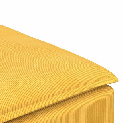 Modulsoffa fotpallsmodul ljusgul 100x100x48 cm
