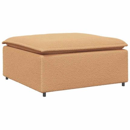 Modulär soffa fotpallsmodul beige 100x100x48 cm