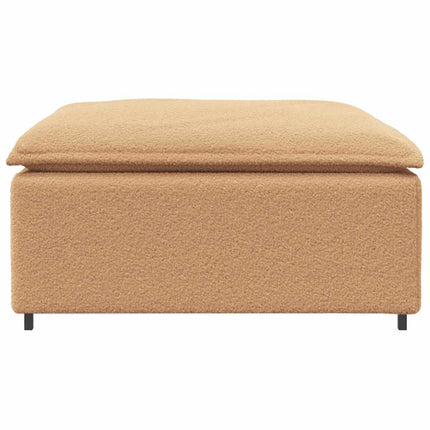 Modulär soffa fotpallsmodul beige 100x100x48 cm