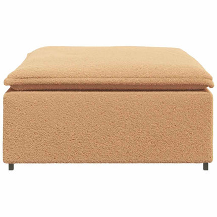 Modulär soffa fotpallsmodul beige 100x100x48 cm