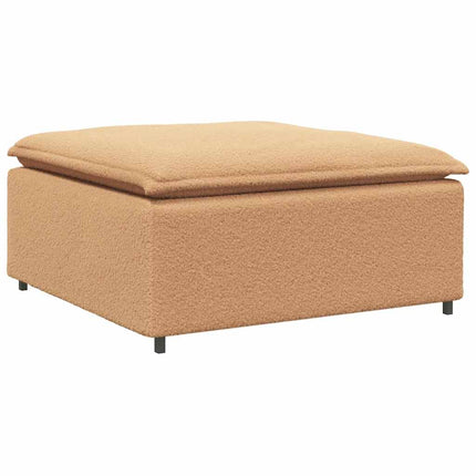 Modulär soffa fotpallsmodul beige 100x100x48 cm