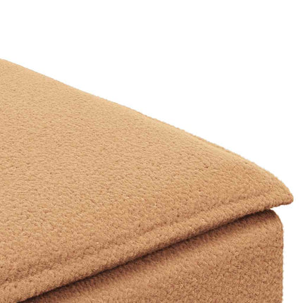 Modulär soffa fotpallsmodul beige 100x100x48 cm