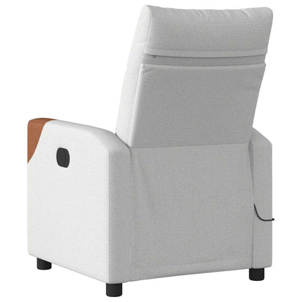 Massagefåtölj molngrå tyg
