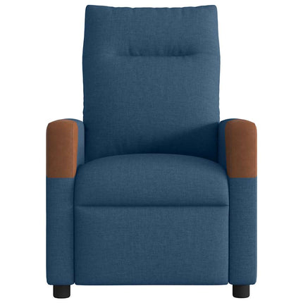 Massagefåtölj blå tyg