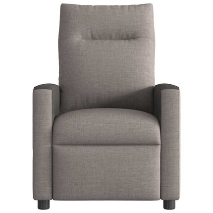 Reclinerfåtölj taupe tyg