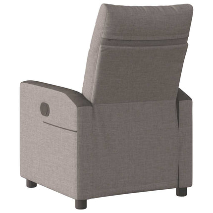 Reclinerfåtölj taupe tyg