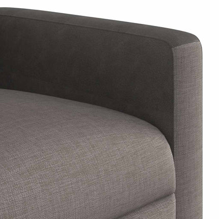 Reclinerfåtölj taupe tyg