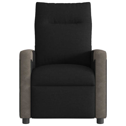 Reclinerfåtölj svart tyg