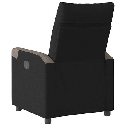 Reclinerfåtölj svart tyg