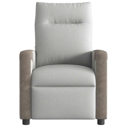 Massagefåtölj molngrå tyg