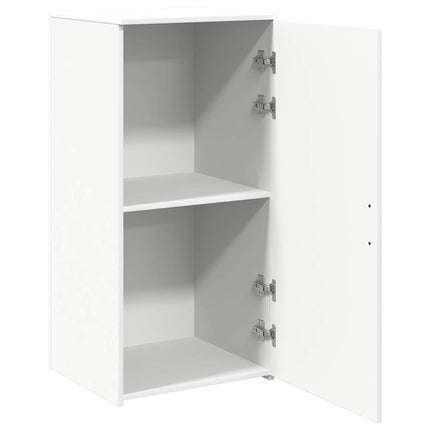 Förvaringsskåp vit 50x45x103,5 cm konstruerat trä