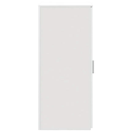 Förvaringsskåp vit 50x45x103,5 cm konstruerat trä