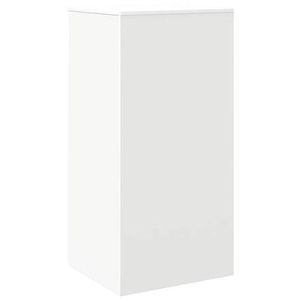 Förvaringsskåp vit 50x45x103,5 cm konstruerat trä