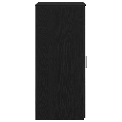 Förvaringsskåp svart 50x45x103,5 cm konstruerat trä