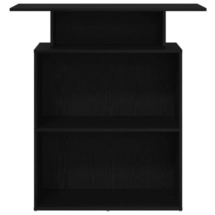 Receptionsdisk svart 100x40x104 cm konstruerat trä