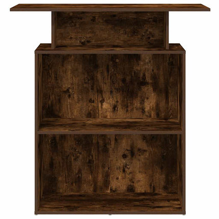 Receptionsdisk rökfärgad ek 100x40x104 cm konstruerat trä