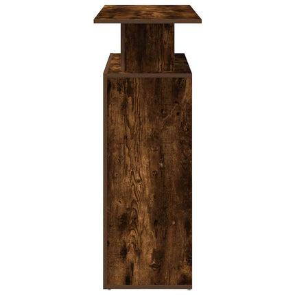 Receptionsdisk rökfärgad ek 100x40x104 cm konstruerat trä