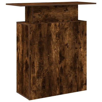 Receptionsdisk rökfärgad ek 100x40x104 cm konstruerat trä