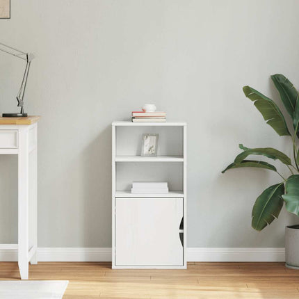 Sidoskåp ODDA vit 40x24x79 cm massivt trä furu